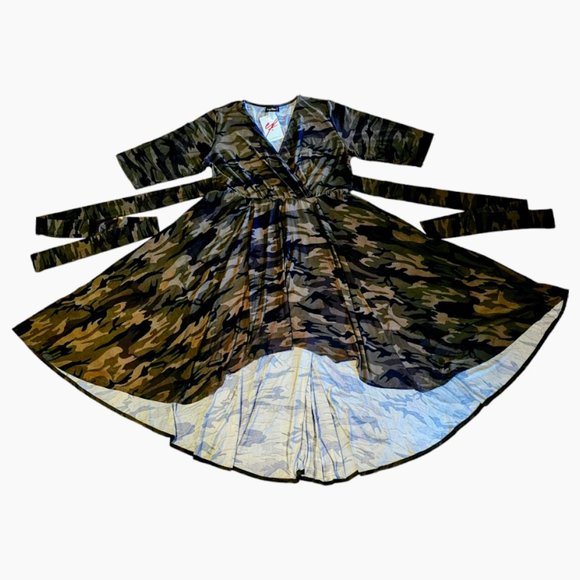 NWT | Fabulous | HTF | Hi/Lo Camo | V-Neck Maxi | Elasticized waist | Size: 3XL - Picture 10 of 15